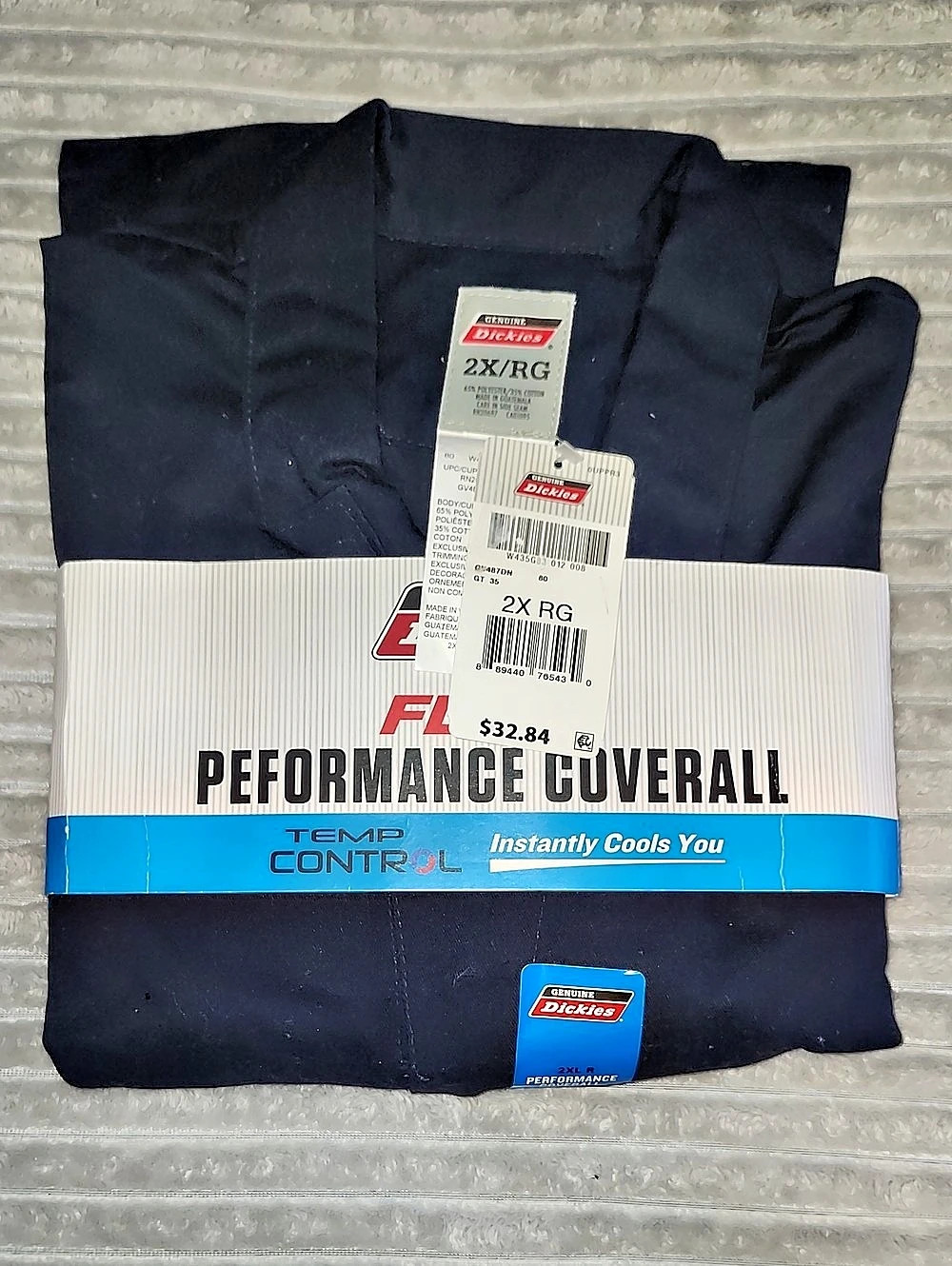 Dickies Flex Performance Coverall in Blue Size 2X NWT